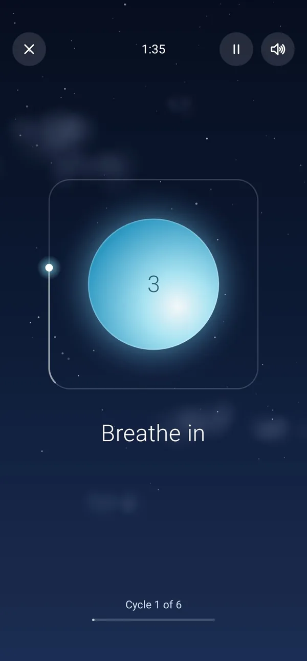 Breathe in on the phone: the orb growing inside the box